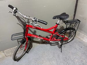 NA090115◆LOUIS GARNEAU ルイガノ◆ミニベロ 自転車 6061 MV.I ギア付き 街乗り レッド/