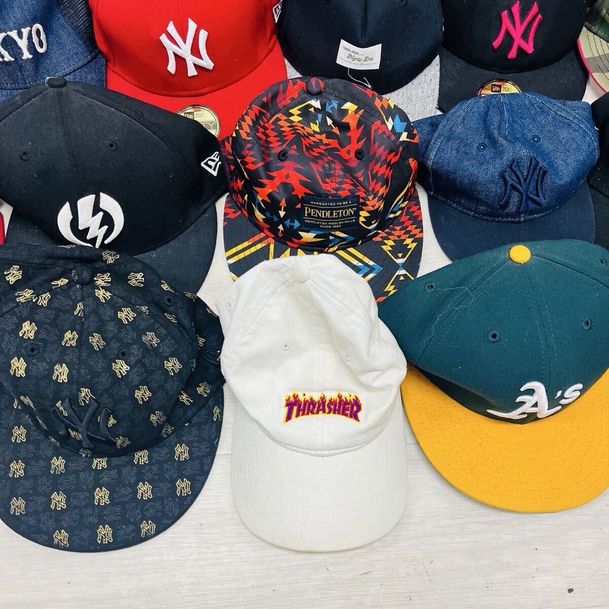 ニューエラ キャップ まとめ売り ☆大量・1円〜☆ NEW ERA ニューエラ キャップ 帽子 まとめて 30個