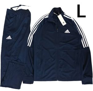 (33)　新品　アディダス　ジャージ上下セット　IZA33　紺　ネイビー　メンズL