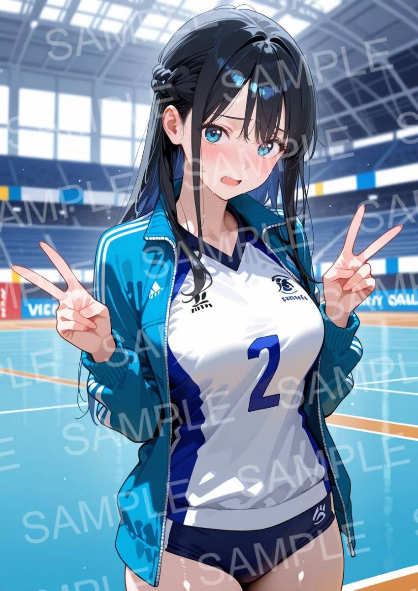 t84805 A4ポスター ブルマ ギャル チア (83) 美少女 光沢紙 同人