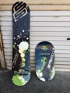 スノースクート　前後ボードセット JYKK ボード ブラック SnowScoot