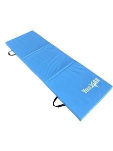 未使用品 Yes4All ヨガマット 約60×180cm 厚さ6cm 折りたたみ 持ち運び 【色:ブルー】☆