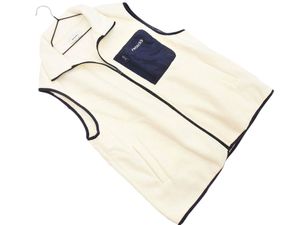 MONO-MART モノマート パイピング フリースベスト sizeM/オフホワイト ◇■ ☆ gba3 メン