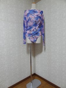 ☆ 未使用！ レディース　社交ダンス　ダンス　ダンス衣装　ブラウス　カットソー　レオ