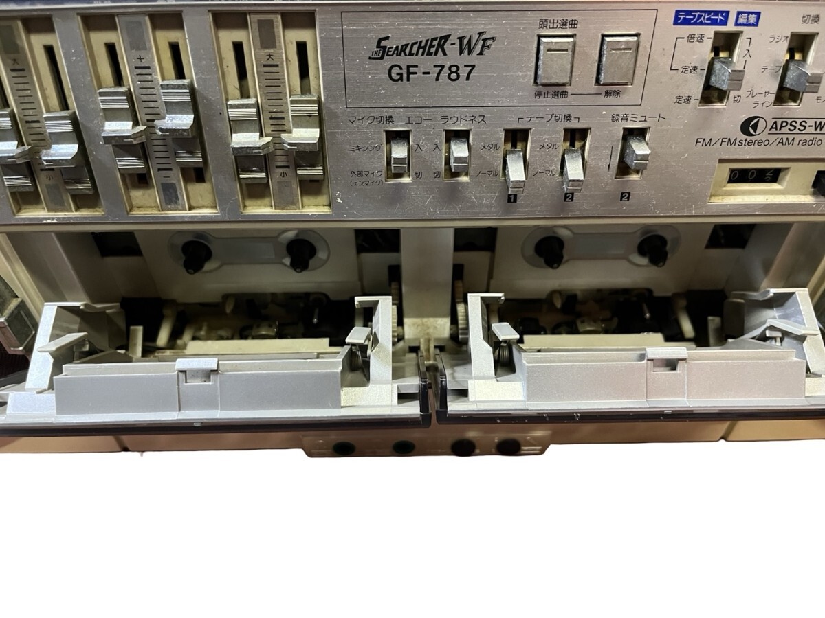 SHARP ダブル ラジカセ GF-787 オーディオ機器 昭和レトロ ラジオ FM