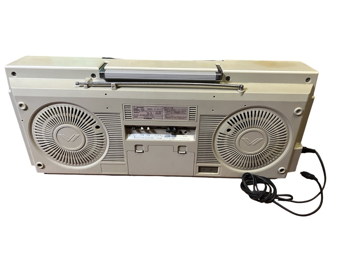 SHARP ダブル ラジカセ GF-787 オーディオ機器 昭和レトロ ラジオ FM