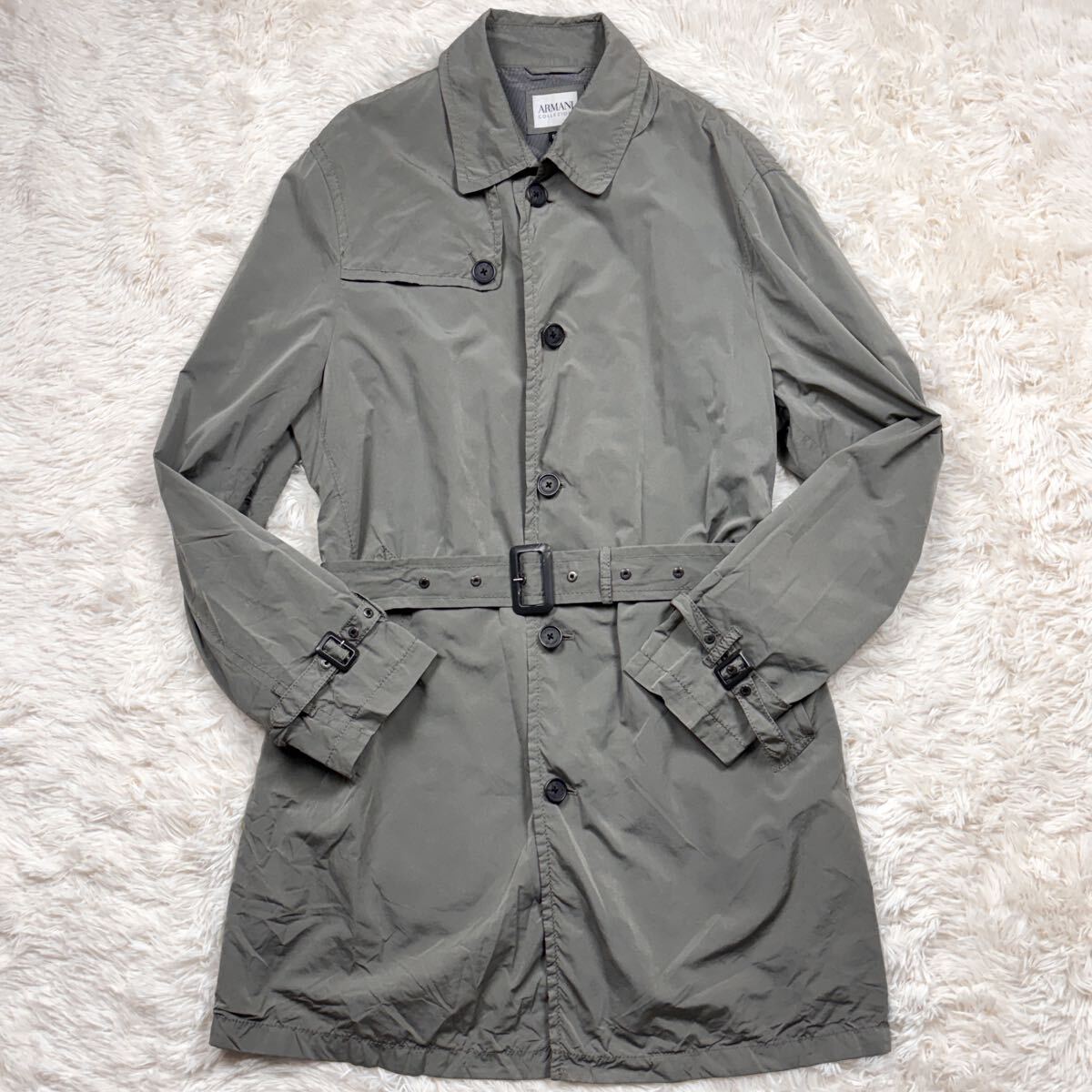 希少4XL ARMANI COLLEZIONI アルマーニコレツィオーニ ステンカラー