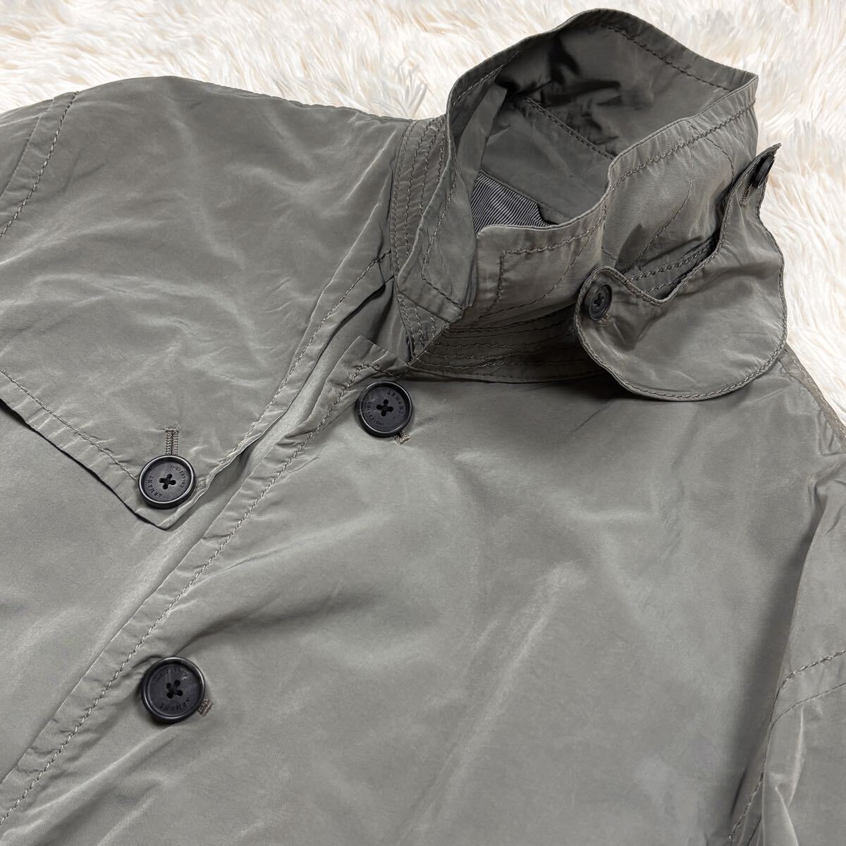希少4XL ARMANI COLLEZIONI アルマーニコレツィオーニ ステンカラー