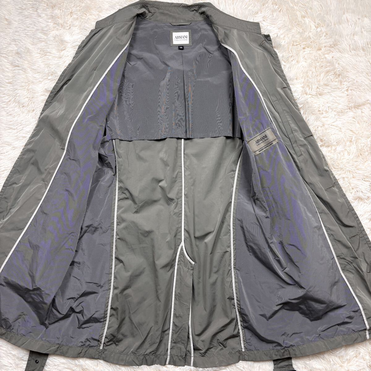 希少4XL ARMANI COLLEZIONI アルマーニコレツィオーニ ステンカラー