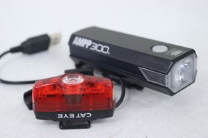 ●CATEYE キャットアイ AMPP 300／RAPID MINI USB充電式 前後ライトセット