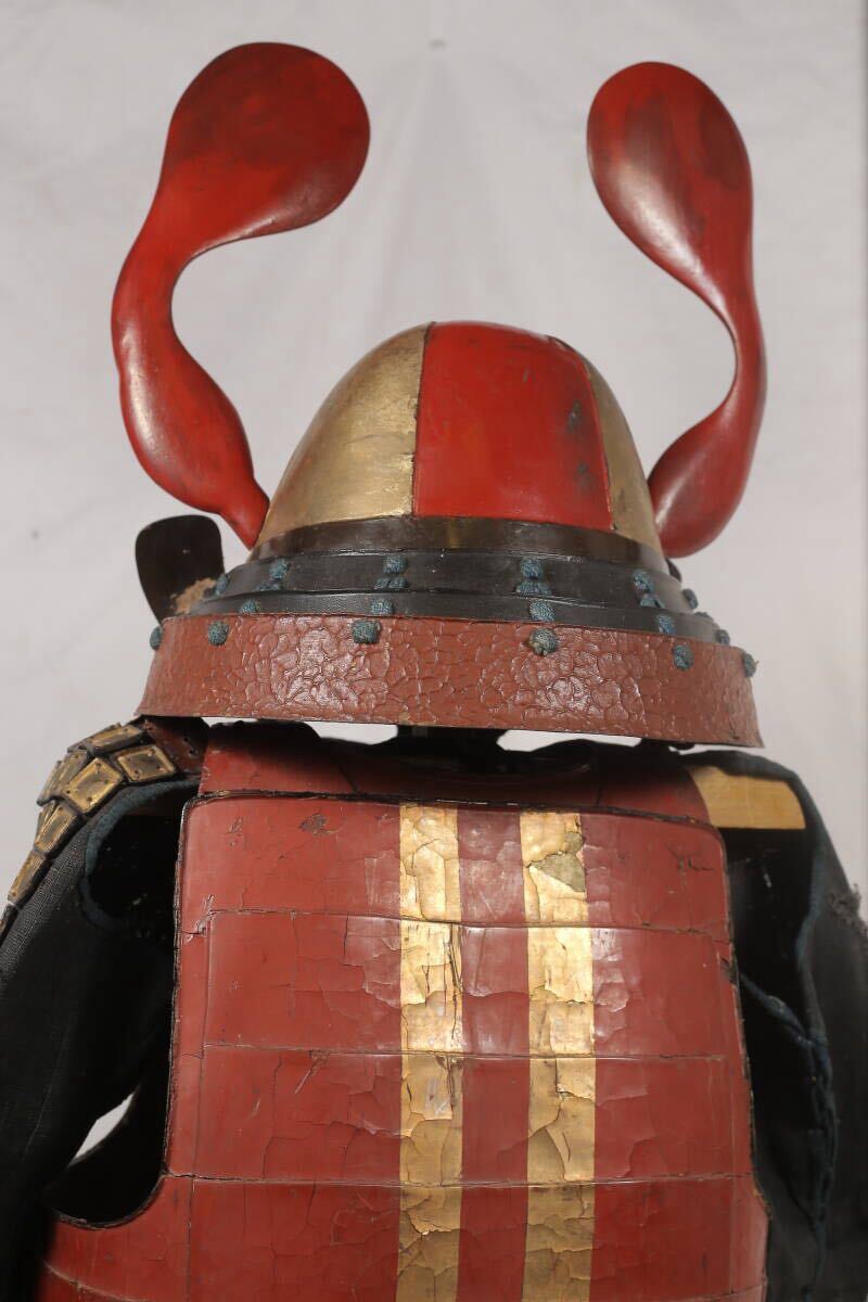 赤鎧（検 馬具 鐙 鎧 甲冑 相馬野馬追 桃山時代 戦国時代 江戸時代