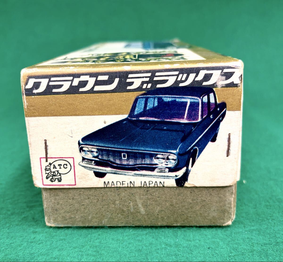 アサヒ玩具 ATC ブリキ トヨペット クラウン デラックス ミニカー ブリキおもちゃ ブリキ車 トヨペットクラウンデラックス箱付き