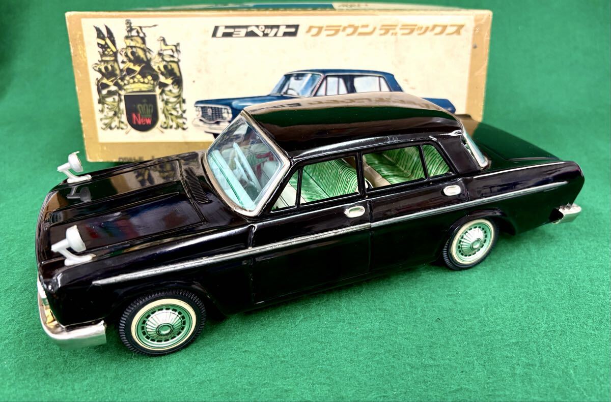 ブリキおもちゃ ブリキ車 トヨペットクラウンデラックス箱付き