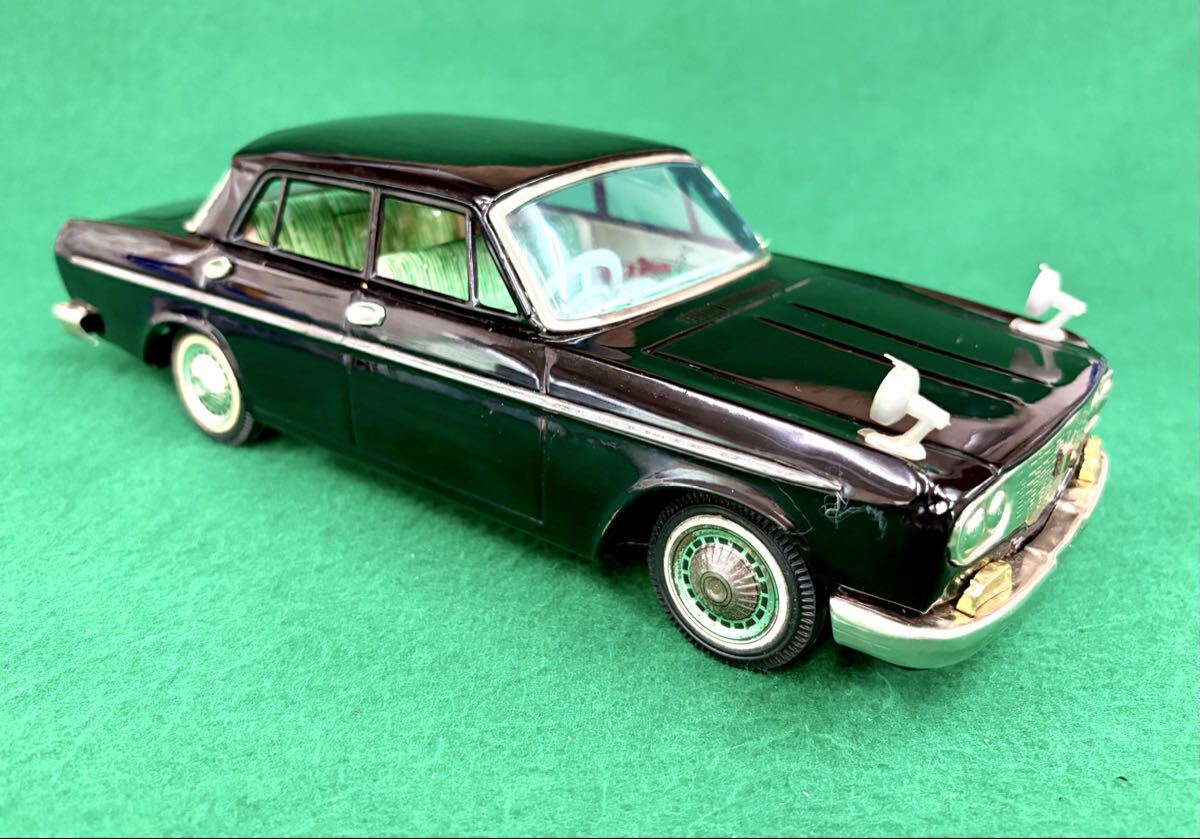 アサヒ玩具 ATC ブリキ トヨペット クラウン デラックス ミニカー ブリキおもちゃ ブリキ車 トヨペットクラウンデラックス箱付き
