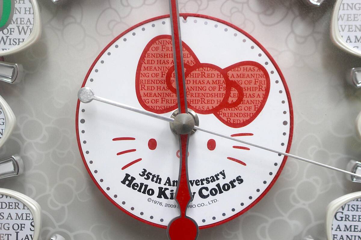 ジャンク品扱い RYTHEM HELLO KITTY リズム ハローキティ 35周年