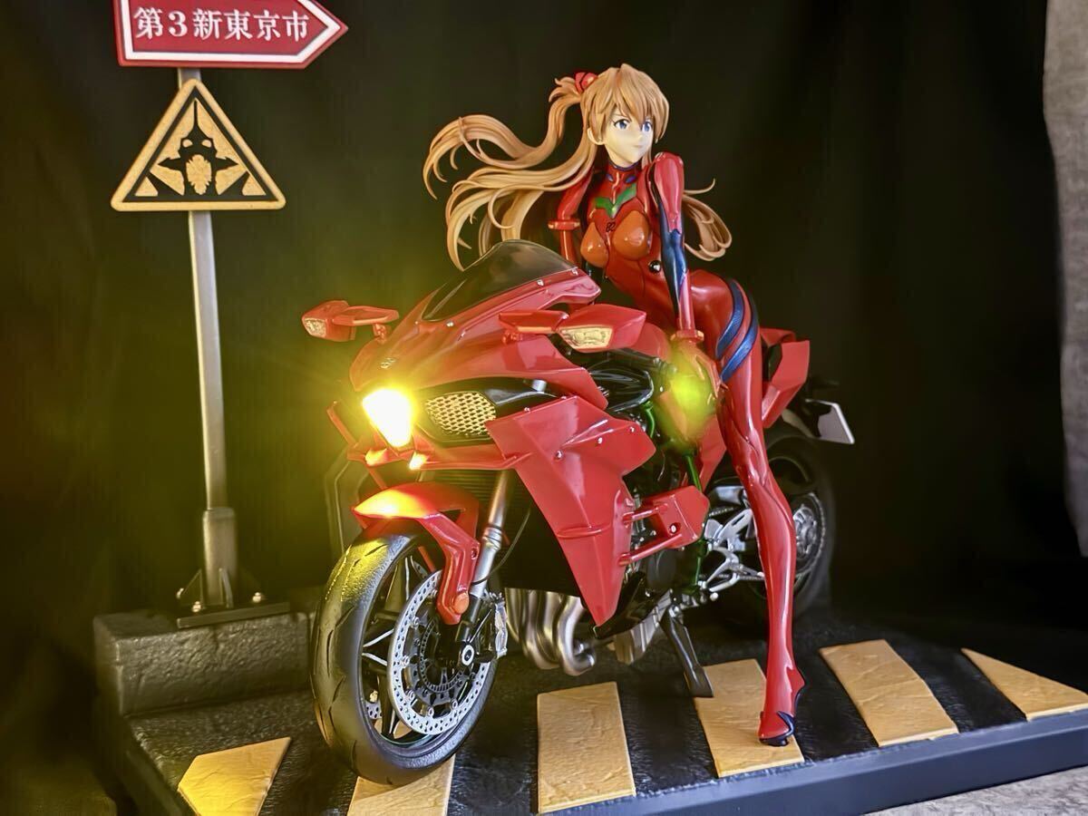 新世紀エヴァンゲリオン 塗装済み完成品 ガレージキット Racing バイク