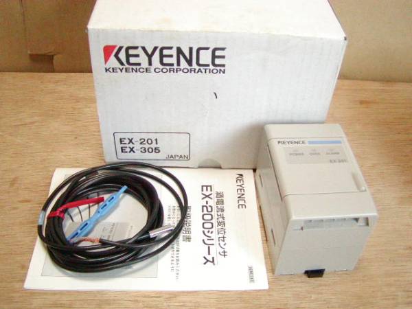 KEYENCE キーエンス 渦電流式 変位センサー EX-201 EX-305(測定器