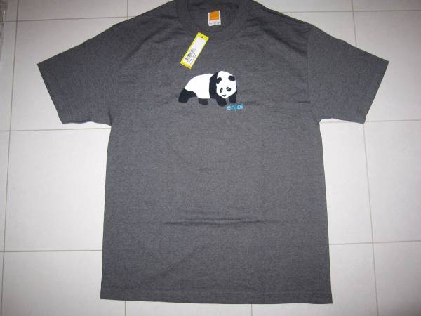 新品・格安◆enjoi エンジョイパンダ Tシャツ濃灰◆nikesbadidas_1