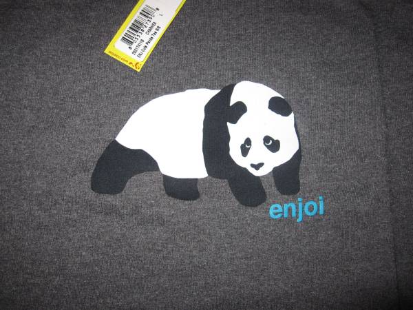 新品・格安◆enjoi エンジョイパンダ Tシャツ濃灰◆nikesbadidas_2