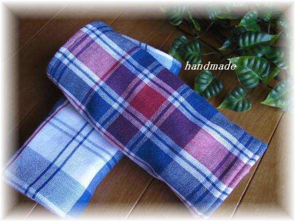 ハンドメイド　エルゴ　よだれパッド★マリン＊＊両面Wガーゼ　_2