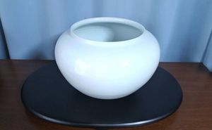 真作保証 奥川忠右衛門 自作 白磁酒器 日本工芸会正会員 (井上萬二