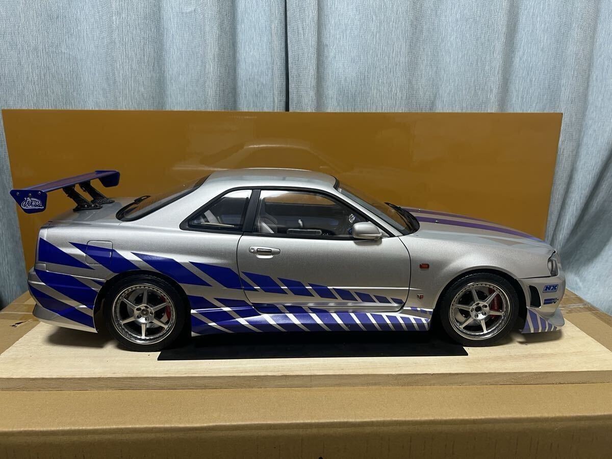 デアゴスティーニ 1/8 ワイルド・スピードX2 日産スカイラインGT-R R34