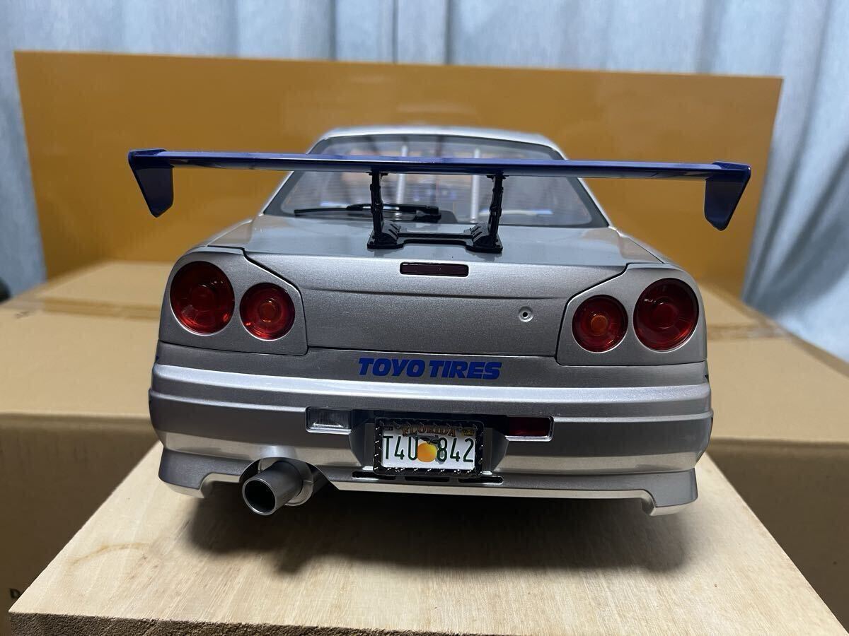 デアゴスティーニ 1/8 ワイルド・スピードX2 日産スカイラインGT-R R34