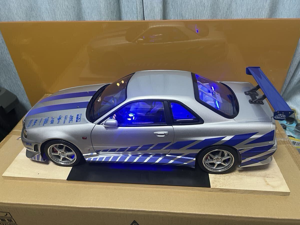 デアゴスティーニ 1/8 ワイルド・スピードX2 日産スカイラインGT-R R34