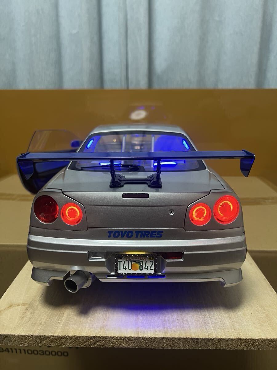デアゴスティーニ 1/8 ワイルド・スピードX2 日産スカイラインGT-R R34