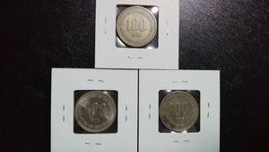 100ウォン 1974の値段と価格推移は？｜4件の売買データから100ウォン