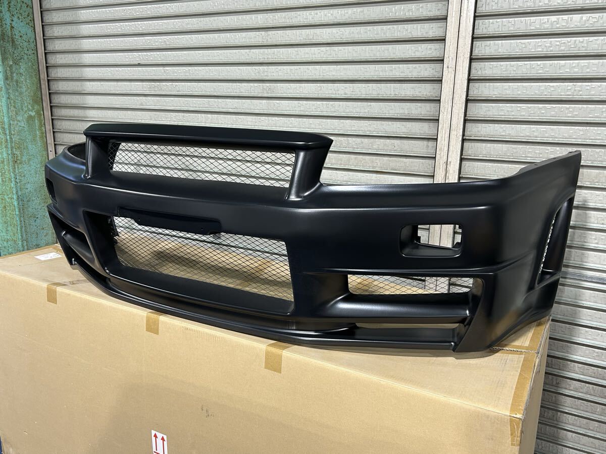 新品在庫あり　BNR34 NISMO Ztuneフロントバンパー 未塗装 本物 NISMO BNR34 Z-tune フロントバンパー FRP 日産 スカイライン GTR
