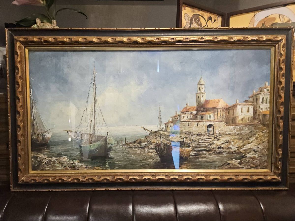 イタリア巨匠 アンジェロ・パラセッリ Angelo Paraselli 油彩画 イタリア巨匠 アンジェロ・パラセッリ Angelo Paraselli 肉筆 風景画