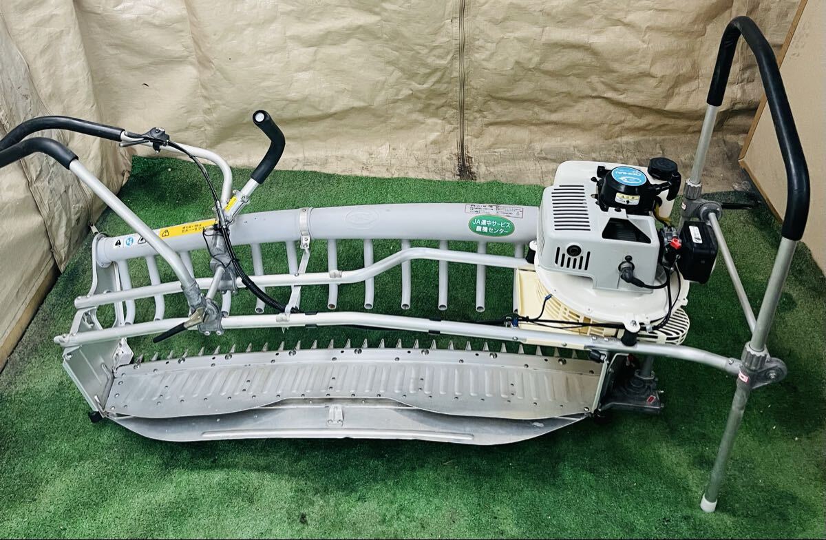 美品 落合 大型バリカン茶摘機 V8S HD-1070 刈幅 1000mm 茶 刈取 煎枝