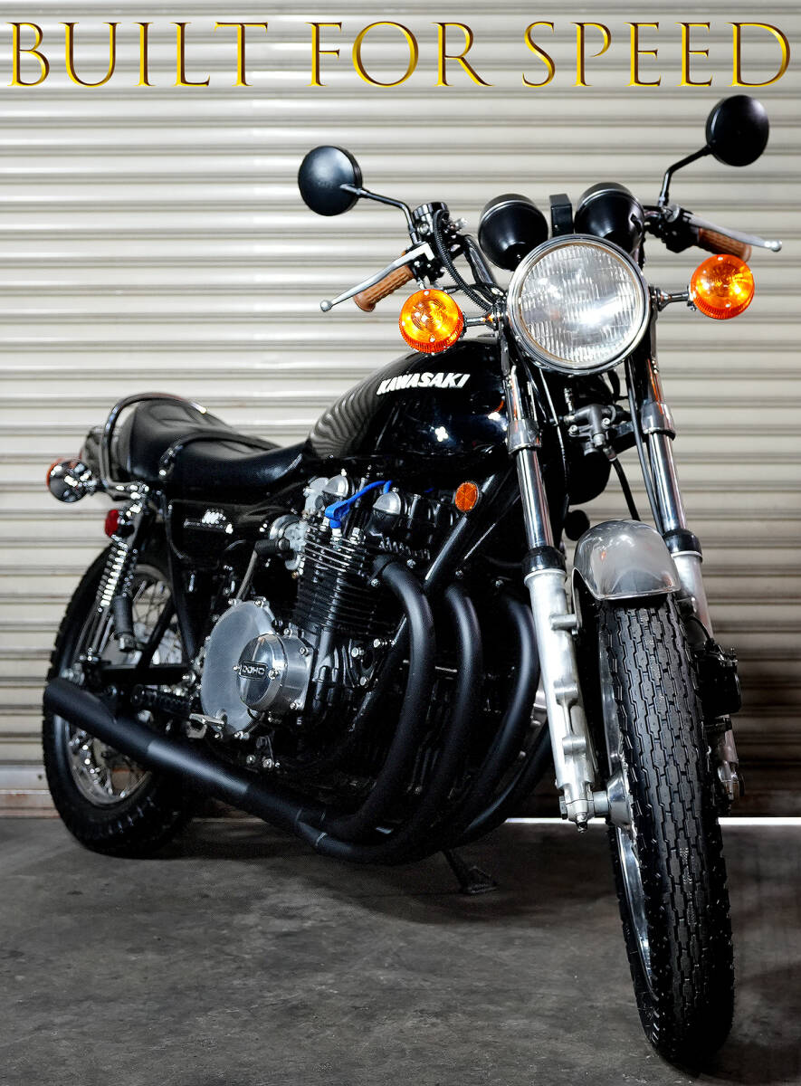 FX z1 z2 ブラック　フロントフェンダー　kz900 kz1000 黒豆 1976年型 Kawasaki KZ900 Z1Clone 激渋！Z1黒豆仕様！ 外装,タイヤなど