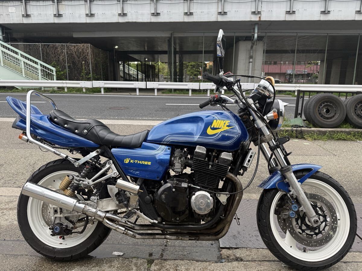 YAMAHA XJR400R RH02J エンジン実働 フルカスタム車 車検付！ 始動動画