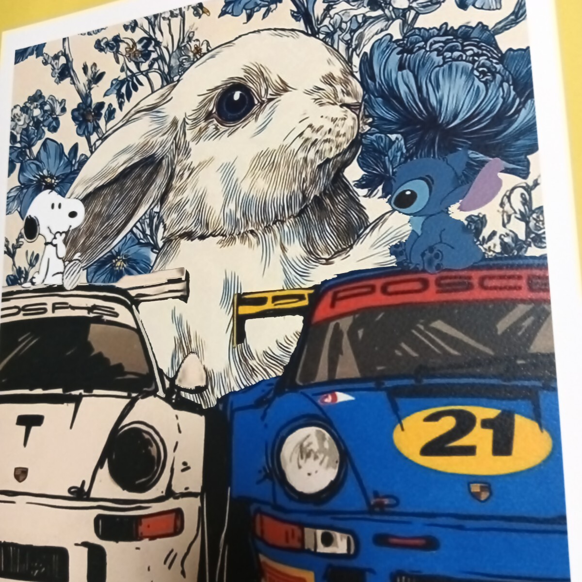 DEATH NYC 世界限定100枚 アートポスター SNOOPY スヌーピー PORSCHE
