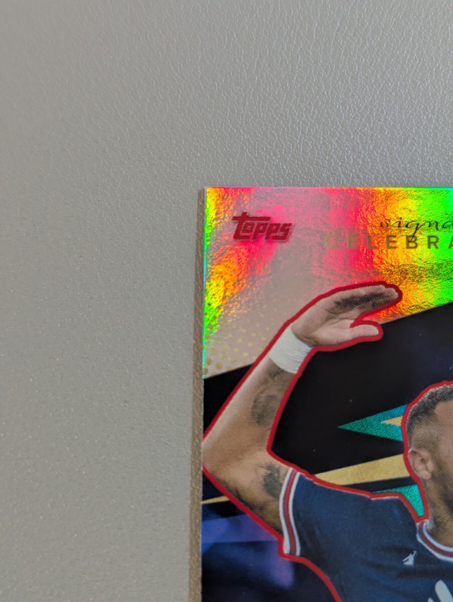 Topps PSG 2021-22 ネイマール 5枚限定シリアル 3/5 インサート キラ