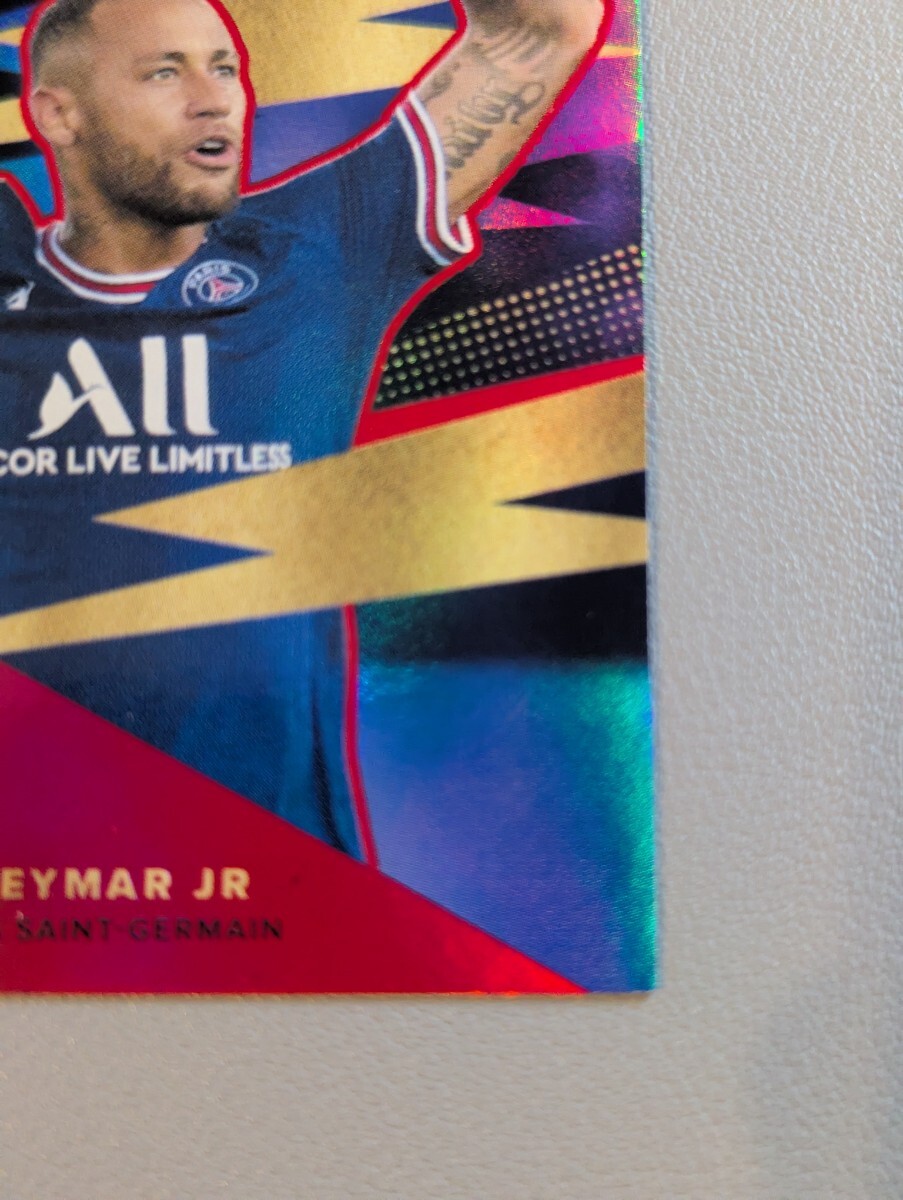 Topps PSG 2021-22 ネイマール 5枚限定シリアル 3/5 インサート キラ