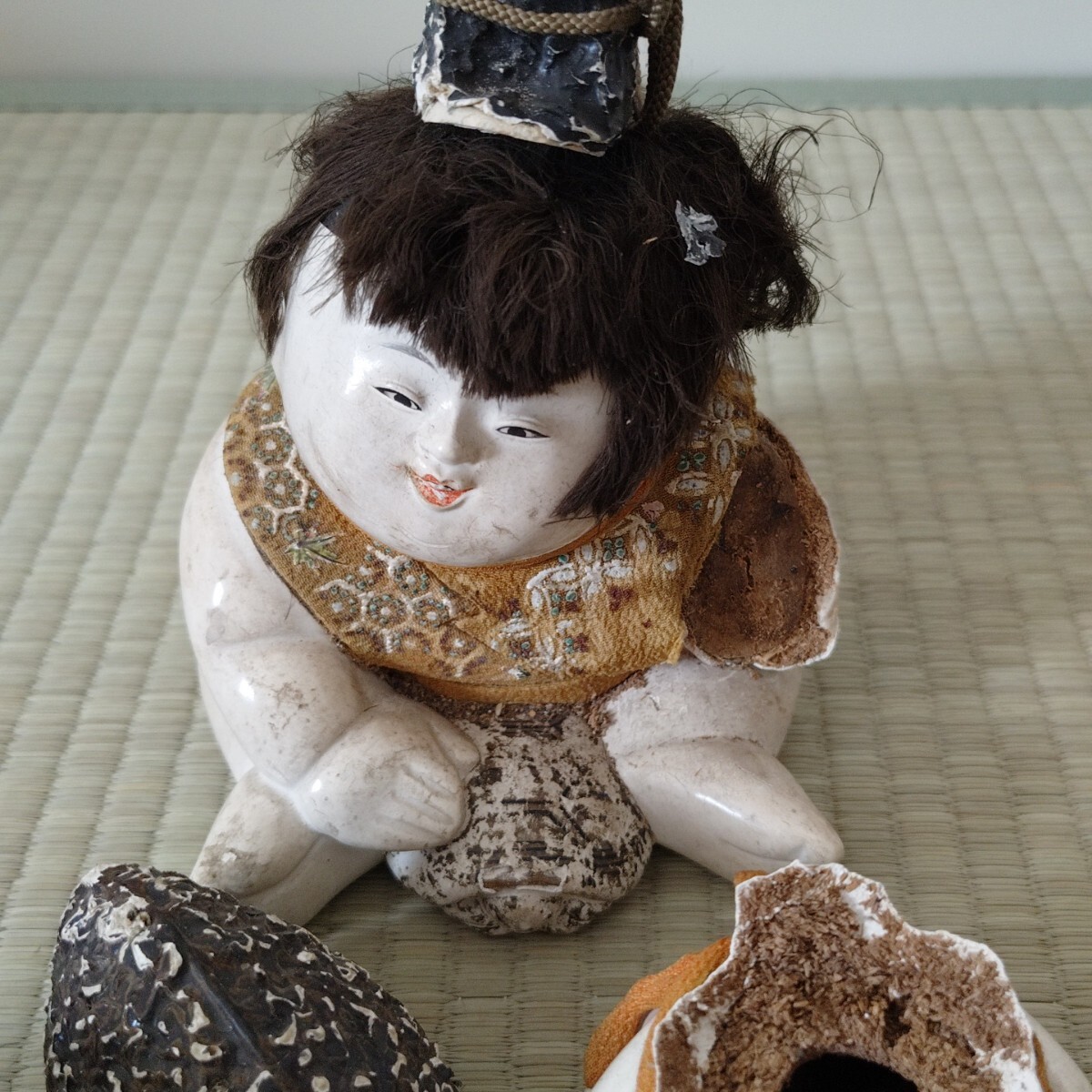日本人形 御所人形 3体セット 雛人形 古い人形 骨董品 時代物 昭和