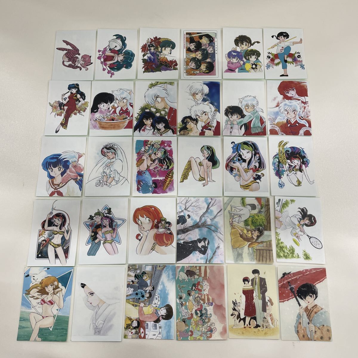 【Baoao】高橋留美子 原画イラストカード まとめ売り 高橋留美子 原画カードガム 30種 めぞん一刻 犬夜叉 うる星やつら