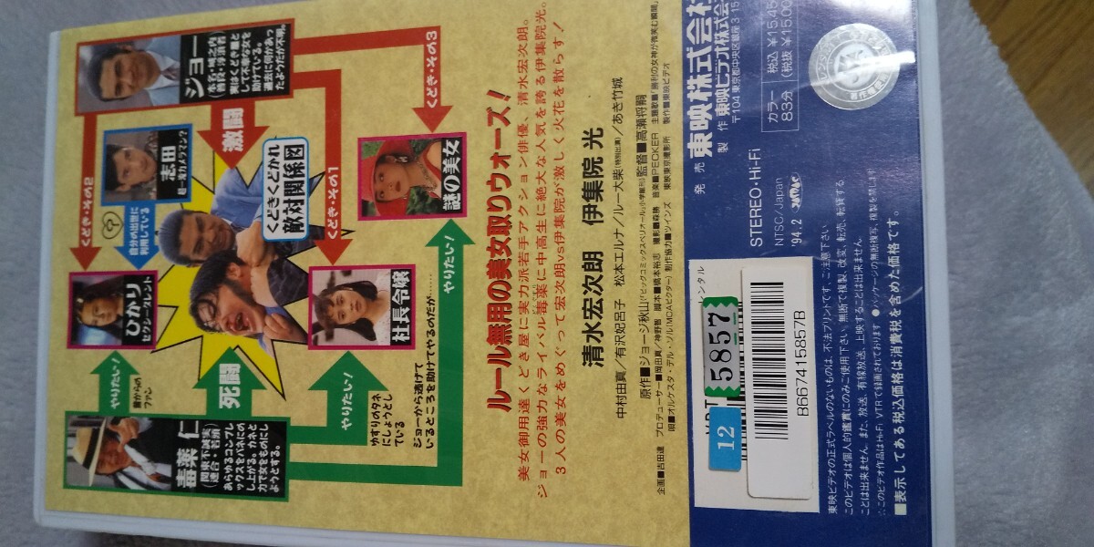 清水宏次朗 くどき屋ジョー VHS ビデオテープ 東映ビデオ(ドラマ