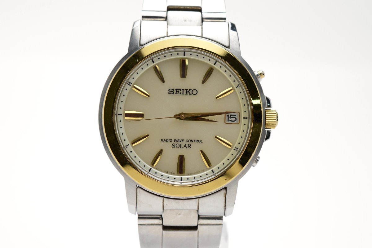 稼働】セイコー ペアウォッチ ソーラー 7B52-0AF0 3B51-0AN0 SEIKO 