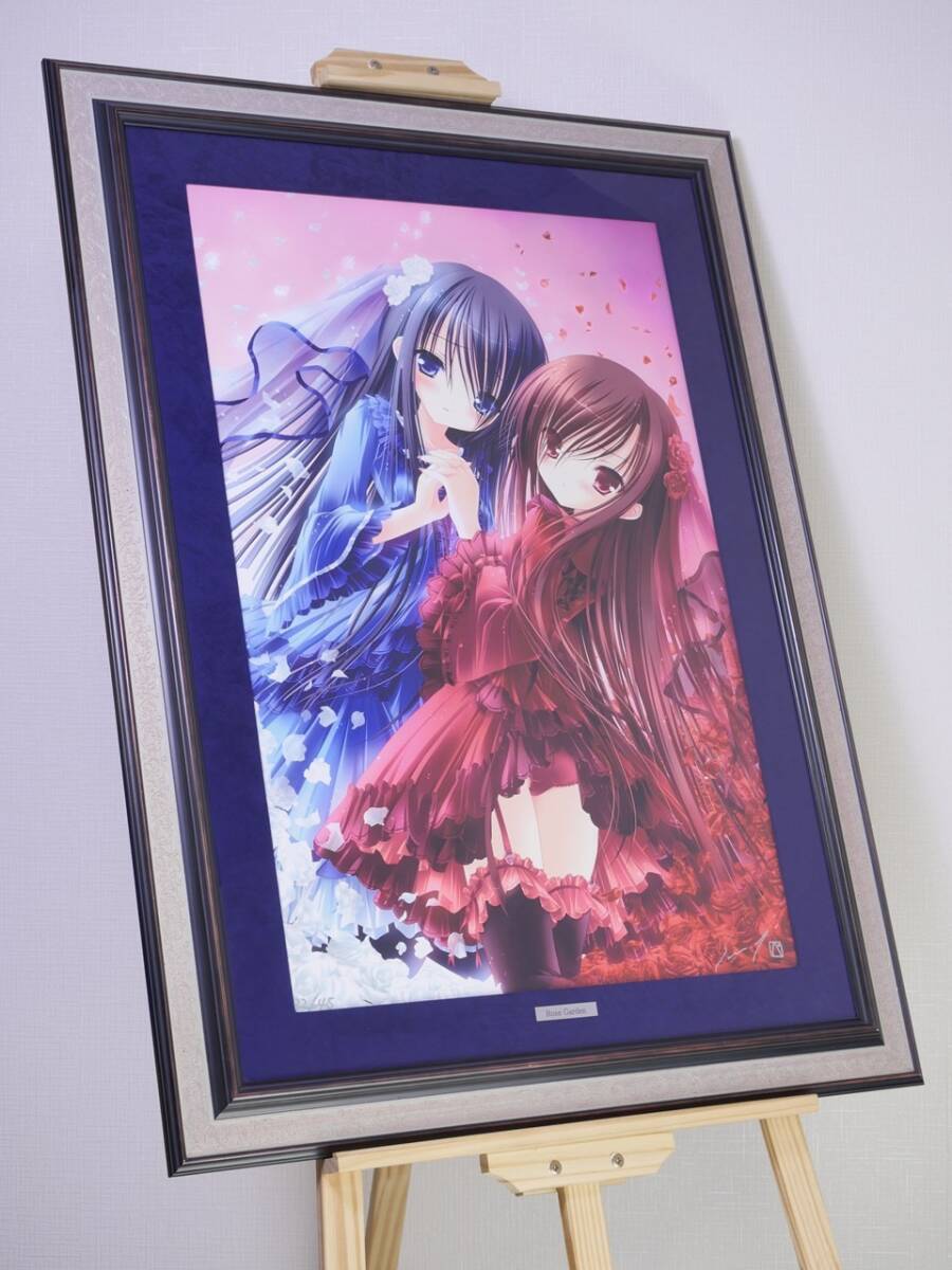 てぃんくる　版画　RoseGarden C/E 保証書付き てぃんくる 版画 RoseGarden C/E 保証書付き てぃんくる 版画