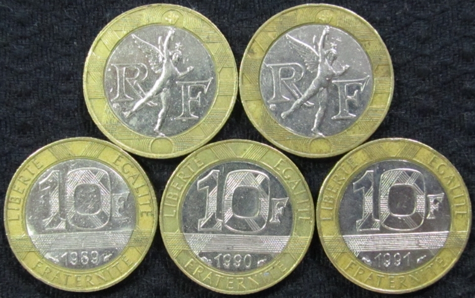 フランス10フラン硬貨の値段と価格推移は？｜1件の売買データから