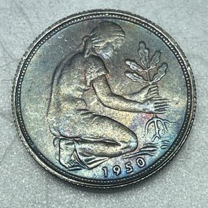 50ペニヒ硬貨の値段と価格推移は？｜1件の売買データから50ペニヒ硬貨