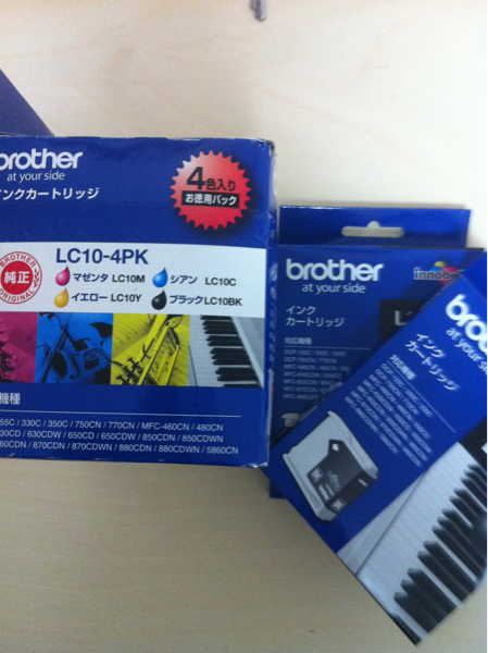ブラザー純正インクＬＣ10-4PK＆LC10BK×2新品_1