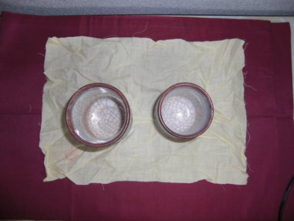 （仙山窯 安藤日出武）重要無形文化財作家｜鼠志野湯呑_3