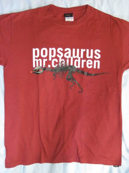ミスチル、Mr.Children、POPSAURUS、Tシャツ2 ミスチルツアーTシャツpopsaurus桜井和寿 中古美品 M再出品(Mr