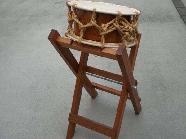 ☆☆欅（けやき）胴　並付ひも締め太鼓　立奏台付き☆☆_1