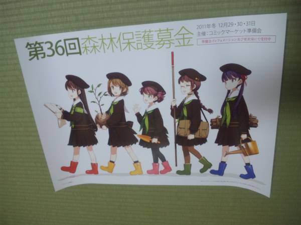 C81 コミケ81 森林保護募金ポスター 大槍葦人 少女騎士団(コミック